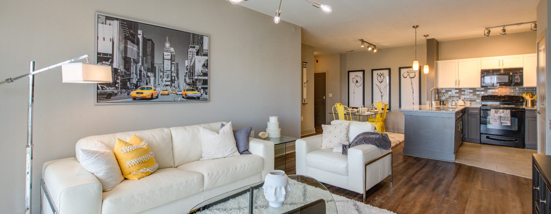 Living room area at The Lofts At Willow Creek